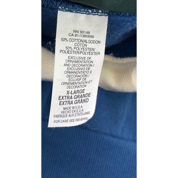 VTG Sz XL Collared Sweatshirt Grannycore Winter Forest Bird Chipmunk Cardinal - Picture 3 of 10